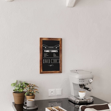 Flash Furniture Torched Wood Magnetic Hanging Chalkboard, 10PK 10-HGWA-GDIS-CRE8-762315-GG